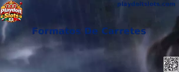 Guía visual sobre formatos de carretes y cuadrículas en Playdoit Slots